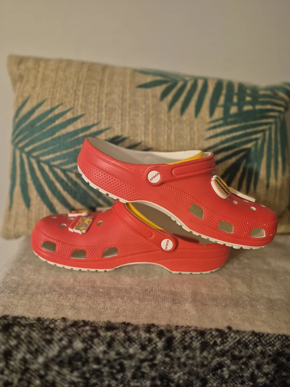 McDonald's Crocs Classic Red Clogs Men's 10 Women's 12